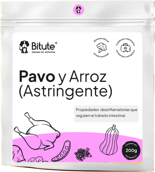 Dieta astringente para perros con vómito y diarrea: pavo y arroz de fácil digestión – Bitute Bogotá